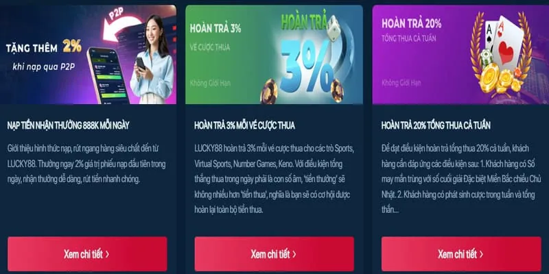Thưởng nạp lại 99vin login